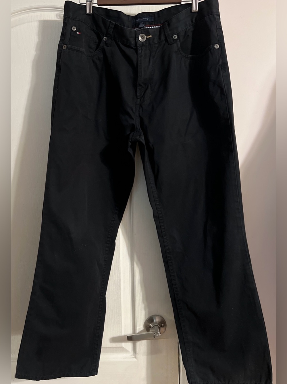 Tommy Hilfiger Men's Black Straight Pants